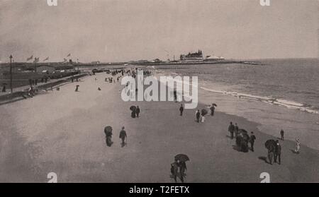 La spiaggia di Brighton, Coney Island; Manhattan Beach Hotel Foto Stock