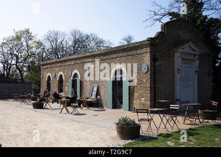 La casa di carbone cafe a Woodberry zone umide Foto Stock