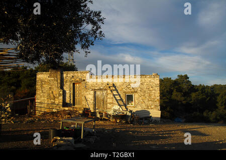 Un villaggio sul pendio a monte , Bodrum - Turchia Foto Stock