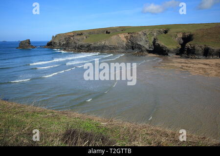 Porthcothan bay, North Cornwall, England, Regno Unito Foto Stock