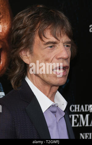 Il cantante Mick Jagger assiste il 'Get On Up' premiere presso il Teatro Apollo sulla luglio 21, 2014 a New York City. Foto Stock