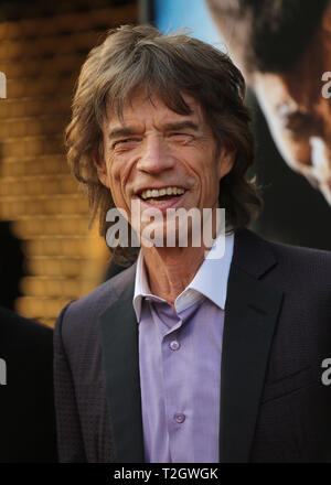 Il cantante Mick Jagger assiste il 'Get On Up' premiere presso il Teatro Apollo sulla luglio 21, 2014 a New York City. Foto Stock