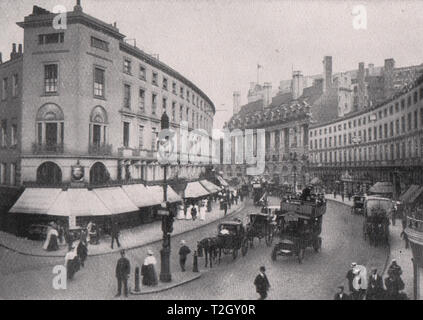 Quadrante, e Piccadilly Hotel, Regent Street Foto Stock