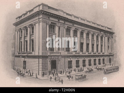 Northern Trust Company's Bank Building, angolo di La Salle e strade di Monroe Foto Stock