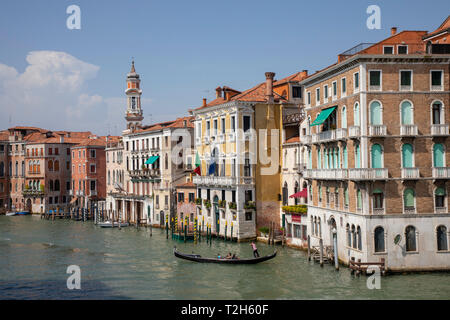 Palazzi sul Canal Grande a Venezia, Italia e Europa Foto Stock