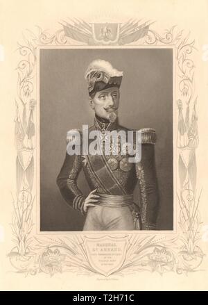 Guerra di Crimea. Il maresciallo Armand-Jacques Leroy de Saint-Arnaud, Esercito Francese 1860 Foto Stock