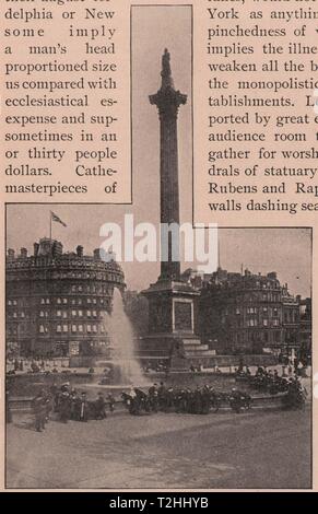 Nelson's Monument, Trafalgar Square, Londra Foto Stock
