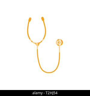 Uno stetoscopio medico icona vettore Illustrazione Vettoriale