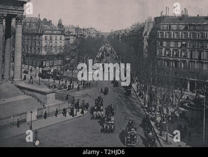 Boulevard de la Madeleine, Parigi Foto Stock