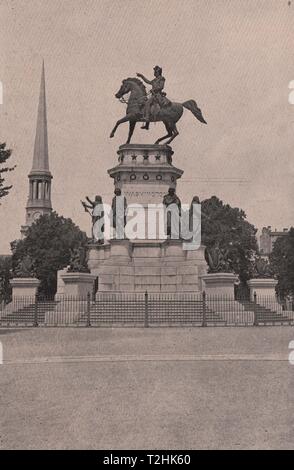 Il Monumento a Washington, Richmond, Virginia Foto Stock