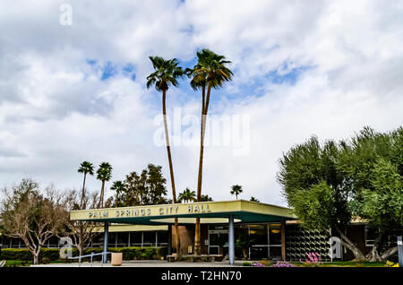 Palm Springs California City Hall Foto Stock