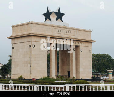 Stella nera Gate, Accra, Ghana, Africa Foto Stock