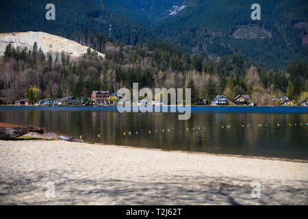 Lago Errock a DeRoche, Missione, Columbia Britannica, Canada Foto Stock