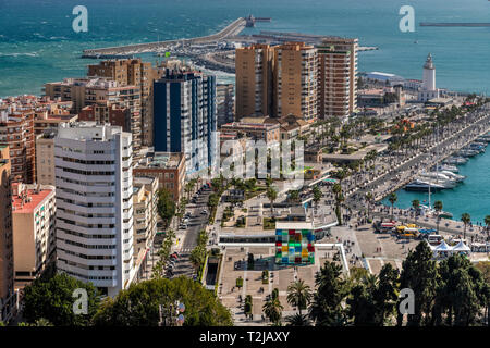 Malaga, Andalusia, Spagna Foto Stock