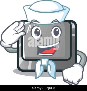 Sailor pulsante alt nella forma del fumetto illustrazione vettoriale Illustrazione Vettoriale