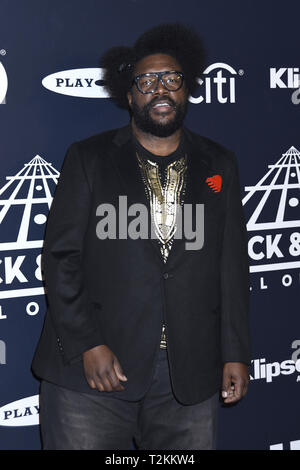 Marzo 27, 2019 - Brooklyn, New York, Stati Uniti - 29 Marzo 2019 - Brooklyn, New York - QuestLove al Rock & Roll Hall of Fame cerimonia di investitura, arrivi presso la Barclays Center. Photo credit: LJ Fotos/AdMedia (credito Immagine: © Ylmj/AdMedia via ZUMA filo) Foto Stock