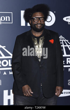 Marzo 27, 2019 - Brooklyn, New York, Stati Uniti - 29 Marzo 2019 - Brooklyn, New York - QuestLove al Rock & Roll Hall of Fame cerimonia di investitura, arrivi presso la Barclays Center. Photo credit: LJ Fotos/AdMedia (credito Immagine: © Ylmj/AdMedia via ZUMA filo) Foto Stock
