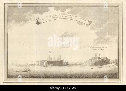 Il Ghana. Il castello di Elmina. Fort Conraadsburg. São Jorge/Tiago da mina. St George 1747 Foto Stock