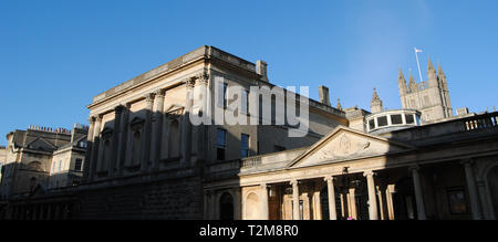 La bellezza degli edifici di Bath, Regno Unito. Foto Stock