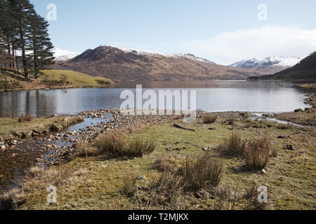 Loch Ba e Beinn Nan Lu Isle of Mull Scotland Regno Unito Foto Stock