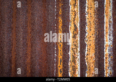 Metallo arrugginito texture. Perfetto sfondo grunge. Foto Stock