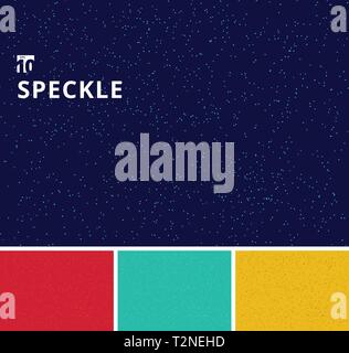 Set di speckle cerchi caotica pattern grunge sfondi. Raccolta di splash, spray, puntini, blob, macchie seamless pattern. È possibile utilizzare per il modello Illustrazione Vettoriale