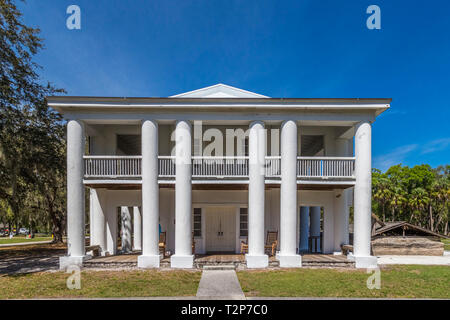 Gamble Mansion al Gamble Plantation Historic State Park in Ellenton, Florida negli Stati Uniti Foto Stock