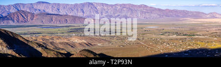 Vista panoramica verso la Borrego molle e Anza Borrego Desert State Park durante la primavera, la California del sud Foto Stock