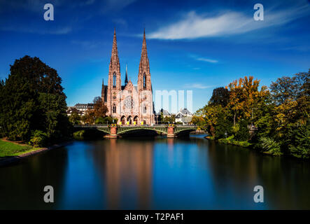 St Pauls chiesa a Strasburgo Foto Stock