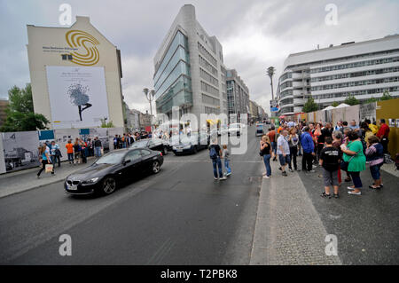 Muro di Berlino, il Checkpoint Charlie, Germania Foto Stock