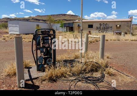 Wittenoom, Pilbara, Western Australia - la città deserta non su qualsiasi mappa per scoraggiare i visitatori dall incontro con il mortale amianto blu nella zona Foto Stock