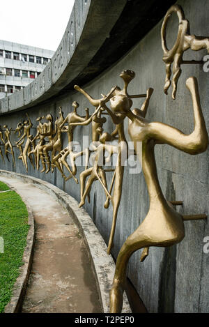 Close-up di Plaza José Remón Cantera monumento storico nazionale. Panama City, Panama. Ott 2018 Foto Stock