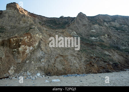 Le scogliere tra Est e West Runton, Norfolk, Regno Unito Foto Stock