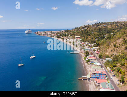 Antenna della costa sud, Dominica, dei Caraibi Foto Stock