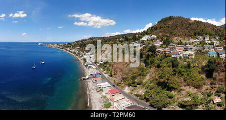 Antenna della costa sud, Dominica, dei Caraibi Foto Stock