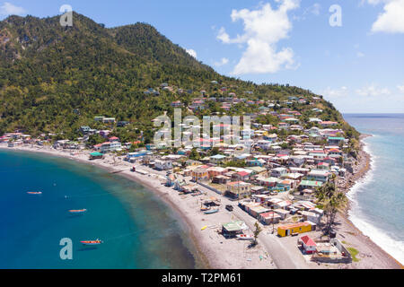 Antenna di testa Scotts, Dominica, dei Caraibi Foto Stock