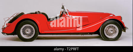 Red Britisch convertibile auto Morgan Foto Stock