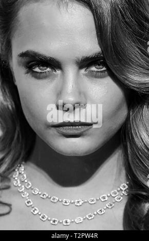 Cara Delevingn presso lo stile Awards di Londra. Feb 2015. Foto Stock