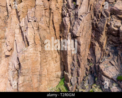 Vista della roccia, sfondo, tessitura Foto Stock