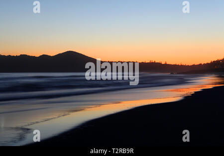 Visitare l'Australia. Viste e sunrise scenic dell Australia. Byron Bay è situato nel Nuovo Galles del Sud ed è il punto piu' orientale dell'Australia. Foto Stock