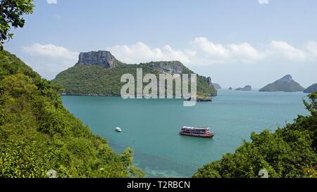 Spiaggia tropicale sul kok Mae Koh isola in Tailandia Foto Stock