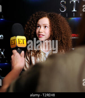 L'attrice Chloe Coleman arriva alla presentazione STXfilms red carpet per CinemaCon 'lo stato del settore: passato, presente e futuro" presso il Colosseo al Caesars Palace il 2 aprile 2019 a Las Vegas, Nevada. Foto Stock