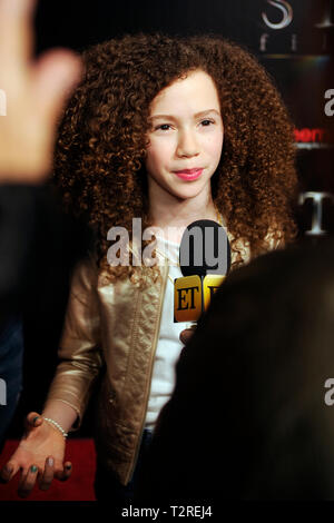 L'attrice Chloe Coleman arriva alla presentazione STXfilms red carpet per CinemaCon 'lo stato del settore: passato, presente e futuro" presso il Colosseo al Caesars Palace il 2 aprile 2019 a Las Vegas, Nevada. Foto Stock