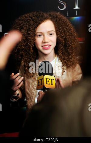 L'attrice Chloe Coleman arriva alla presentazione STXfilms red carpet per CinemaCon 'lo stato del settore: passato, presente e futuro" presso il Colosseo al Caesars Palace il 2 aprile 2019 a Las Vegas, Nevada. Foto Stock