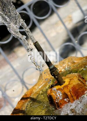 Fontana di acqua. Foto Stock