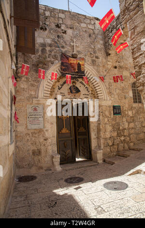 Israele, Gerusalemme: siriaco Monastero Ortodosso di San Marco nel quartiere Armeno della Città Vecchia.Caption locale *** Foto Stock