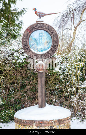 Vista del villaggio di Clavering in Essex Foto Stock