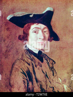 Thomas Gaunsborough (1727-1788), autoritratto, 1754 Foto Stock