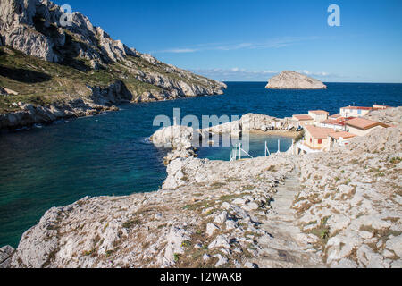 Marsiglia : Cap Croisette Foto Stock