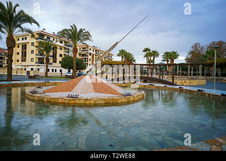 Vientos fontana. Pineda de mar. Barcellona. Catalunya. Spagna Foto Stock